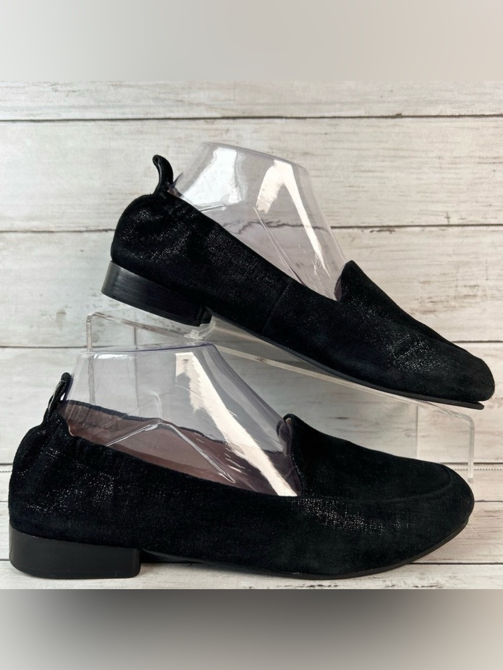 ABEO Comfort Loafers 7M Orthotic Arch Support Slip On Flats Shoes Black Leather